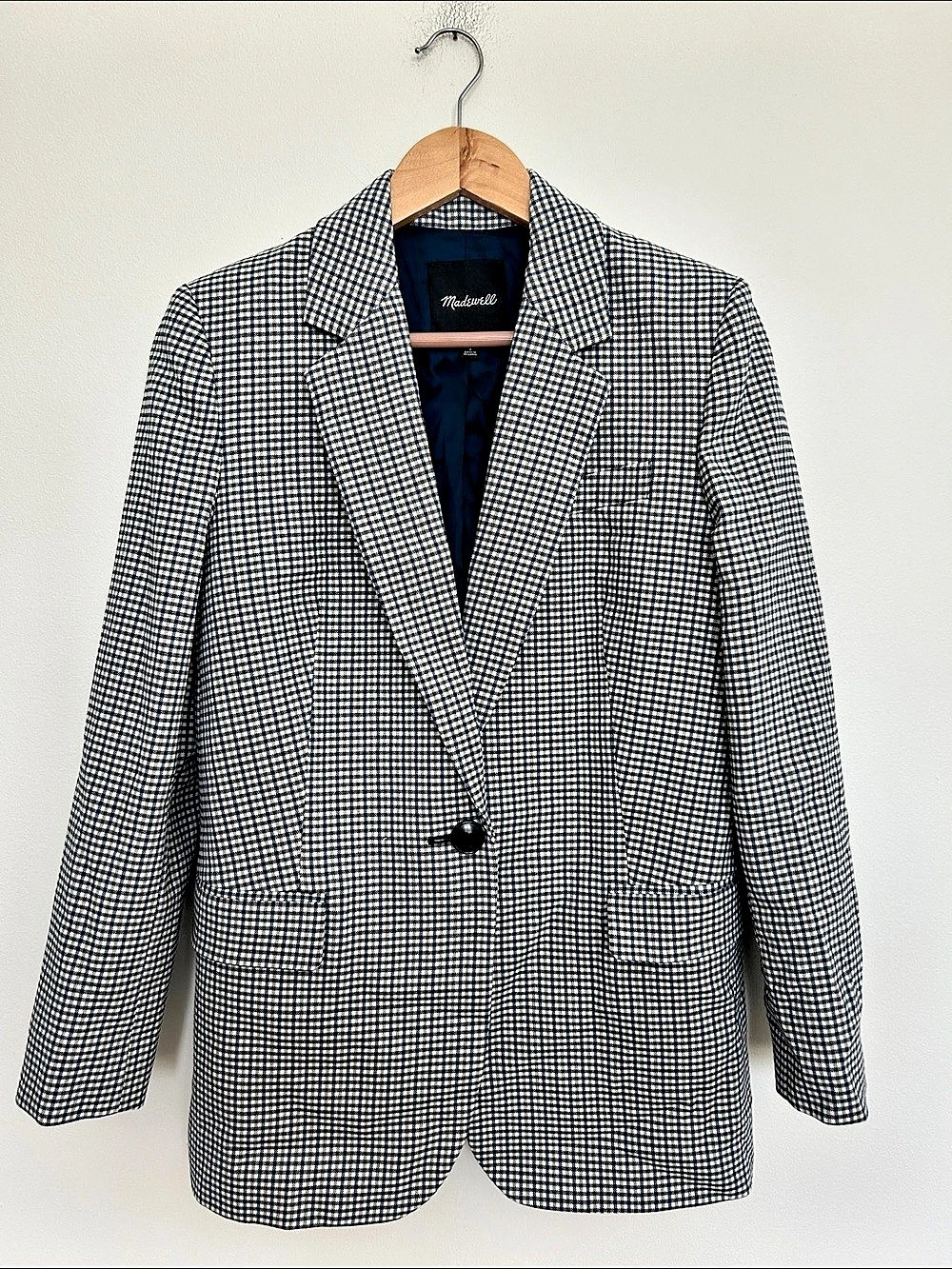 Madswell Women's Larsen Plaid Blazer Size 2 Like New EUC